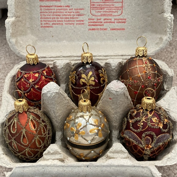 Smith & Hawken Other - RARE Smith & Hawken Christmas Egg Ornaments